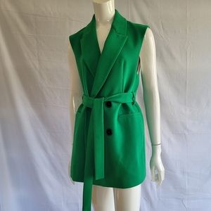 Zara green long vest